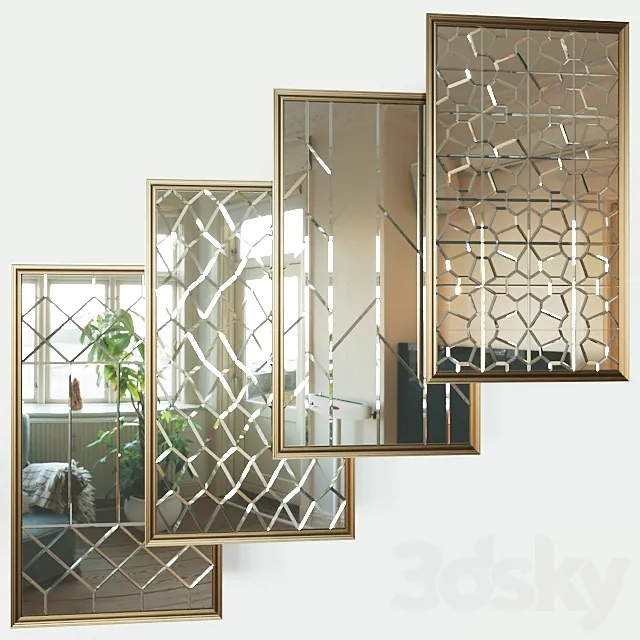 decorative mirror tiles Free Download