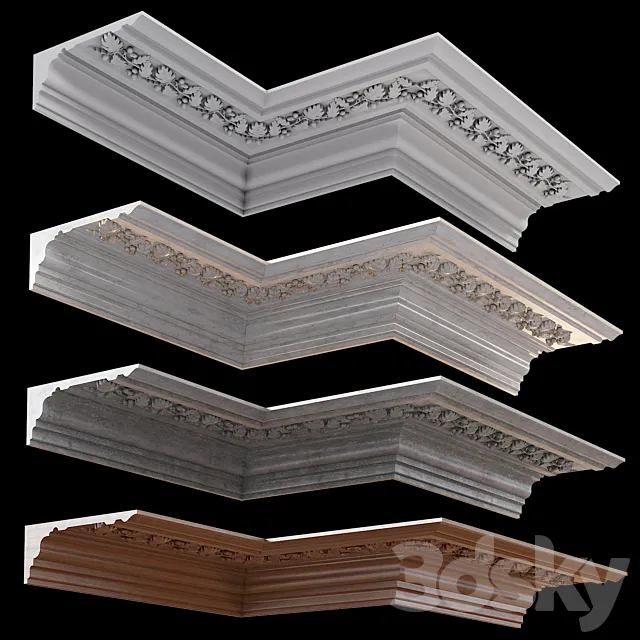 Decorative molding 03 3D Model