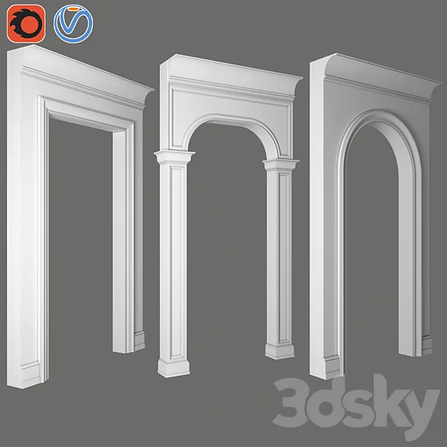 Decorative molding_010 3D Model