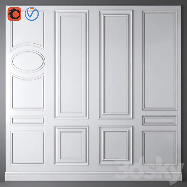 Decorative molding_010 3D Model