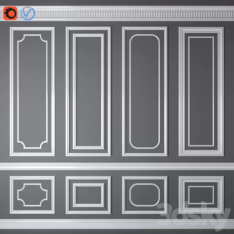 Decorative molding_07 3D Model