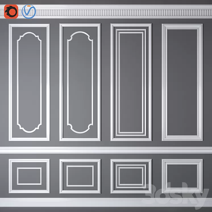 Decorative molding_08 3D Model
