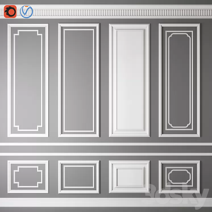 Decorative molding_09 3D Model