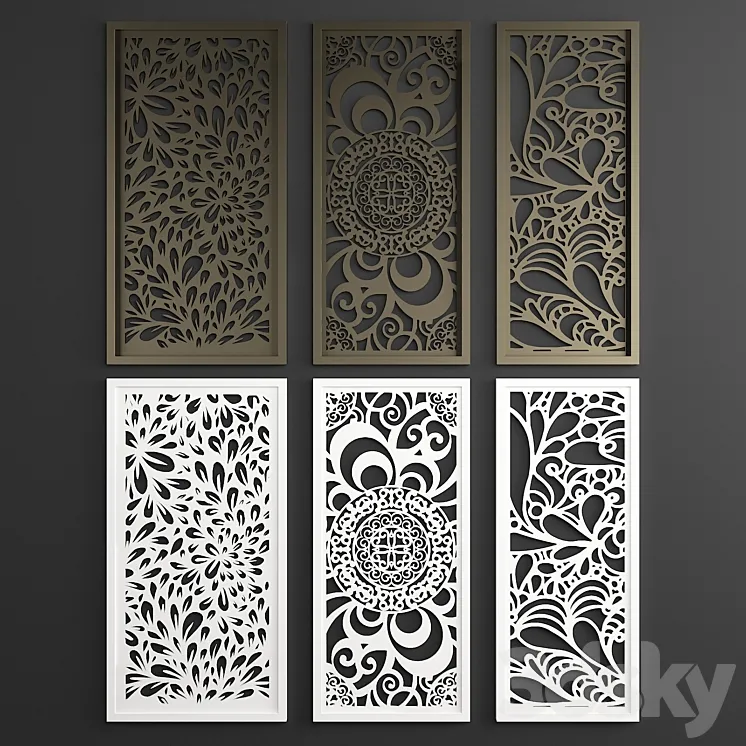 Decorative panel 16 3D Model Free
