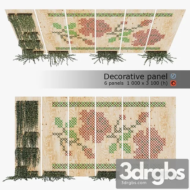 Decorative panel 3 3D Model Download