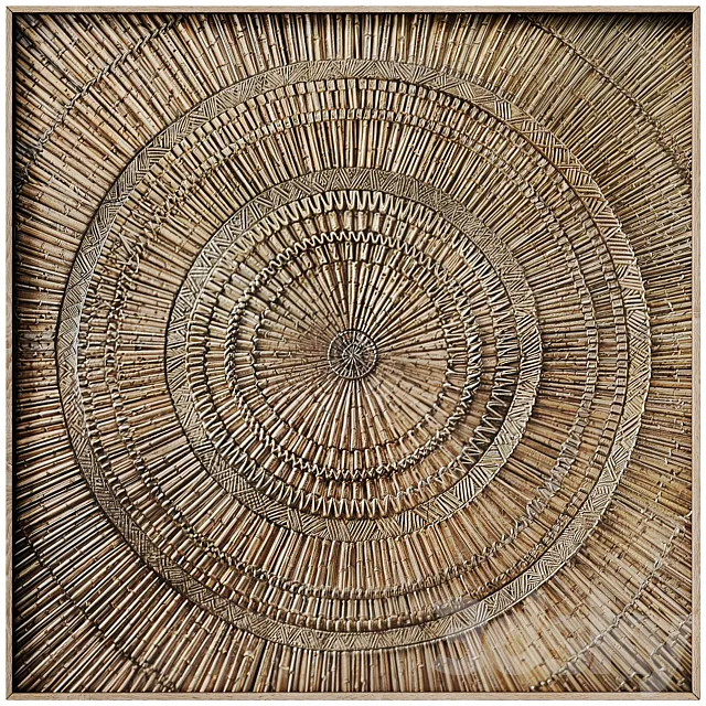 Decorative panel 3D ART RELIEF 112 3D Model