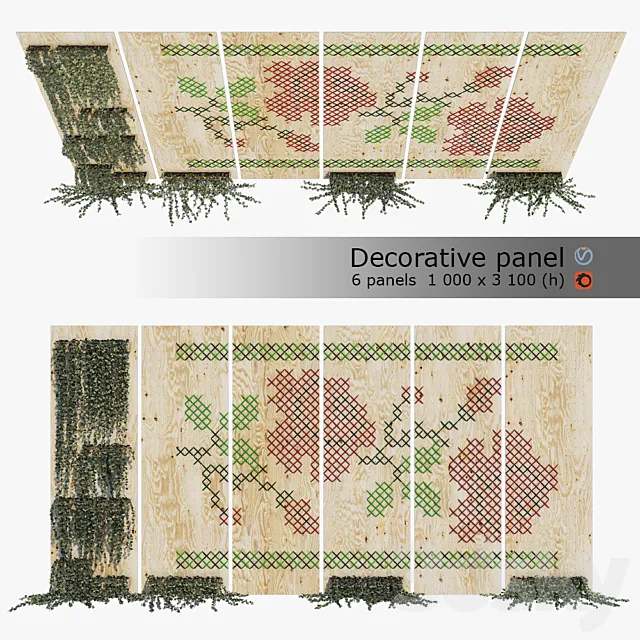 Decorative panel 3D Model