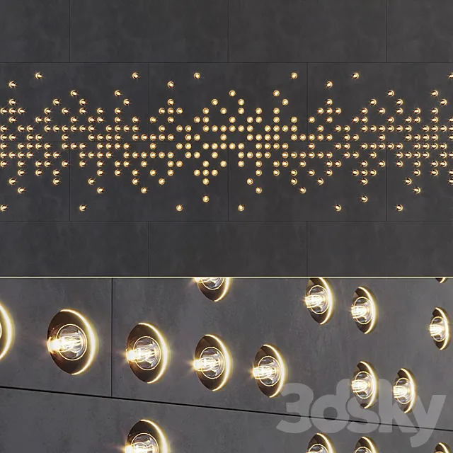 Decorative Panel 8 _ LED Panels 3D Model