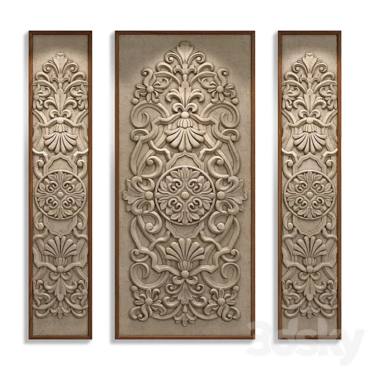 Decorative panel MEMORY 3D Model Free Download