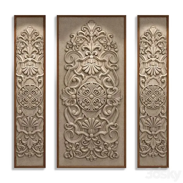 Decorative panel MEMORY 3D Model