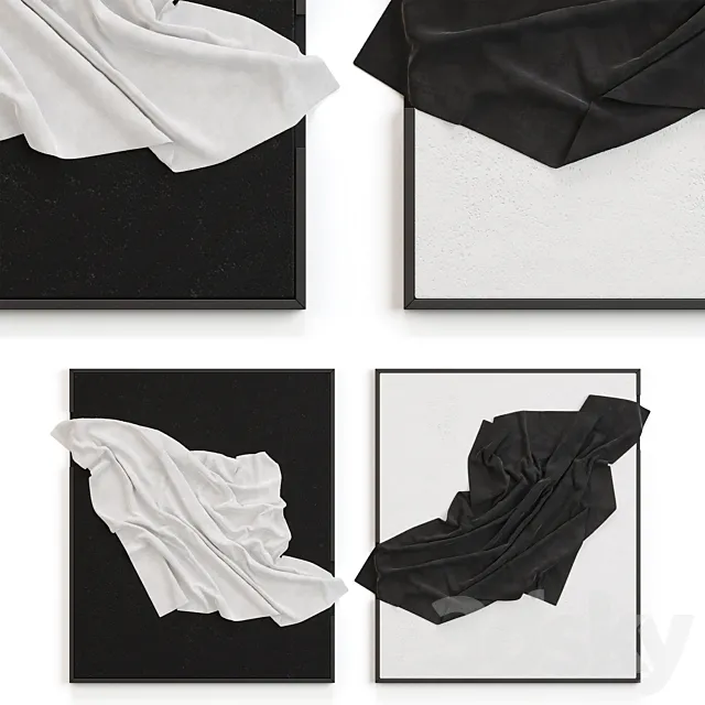 Decorative panel on the wall 08 3DModel