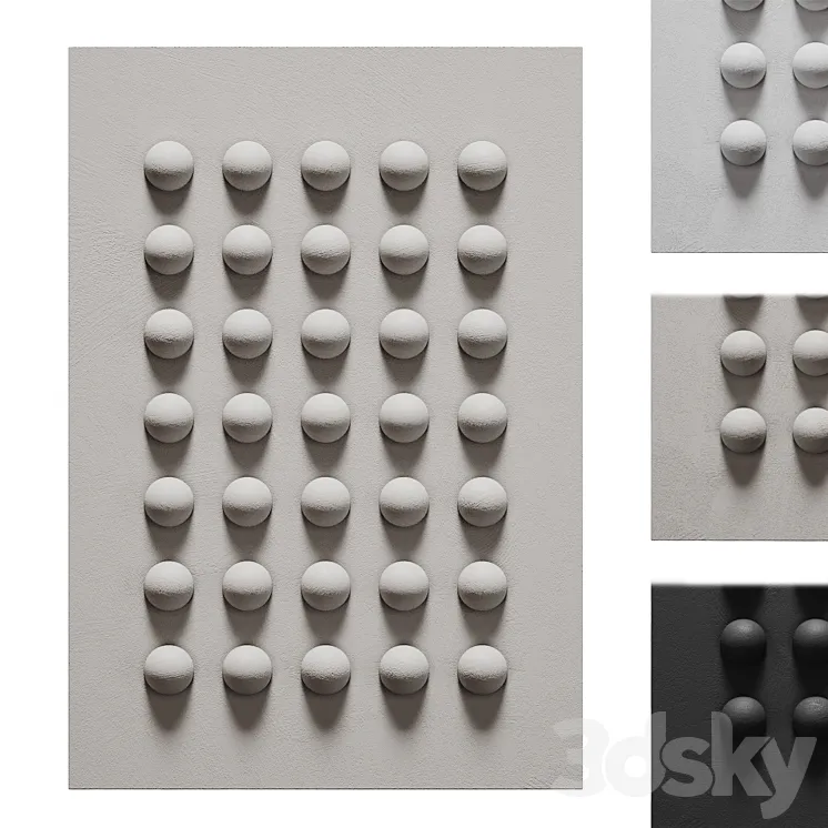 Decorative panel on the wall 26 3D Model Free