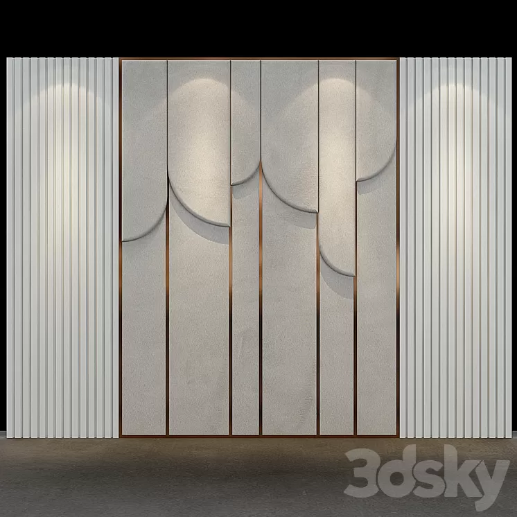 Decorative panel set 77 3D Model