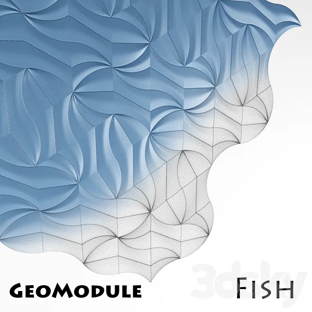 Decorative panels - GeoModule - Fish 3D Model