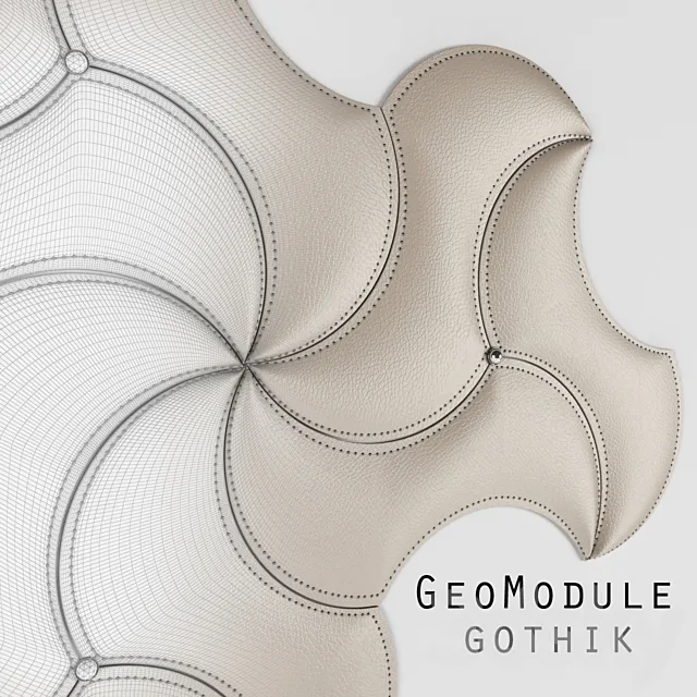 Decorative panels GeoModule Gothik 3D Model
