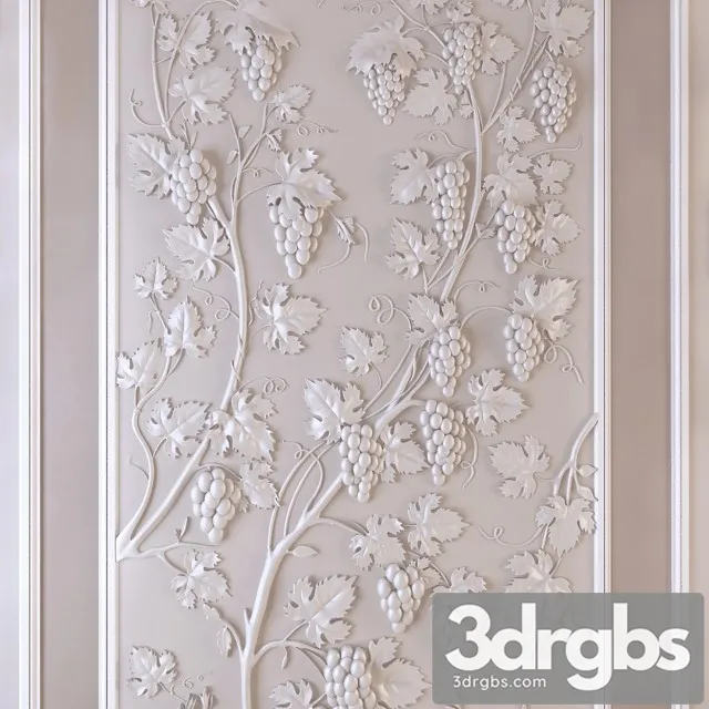 Decorative Panels Grapes 3D Model Download