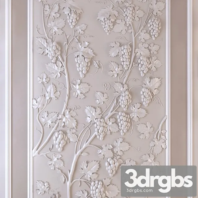 Decorative Panels Grapes Panel The Grapes 3D Model Free