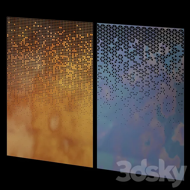 Decorative parametric panel 3D Model