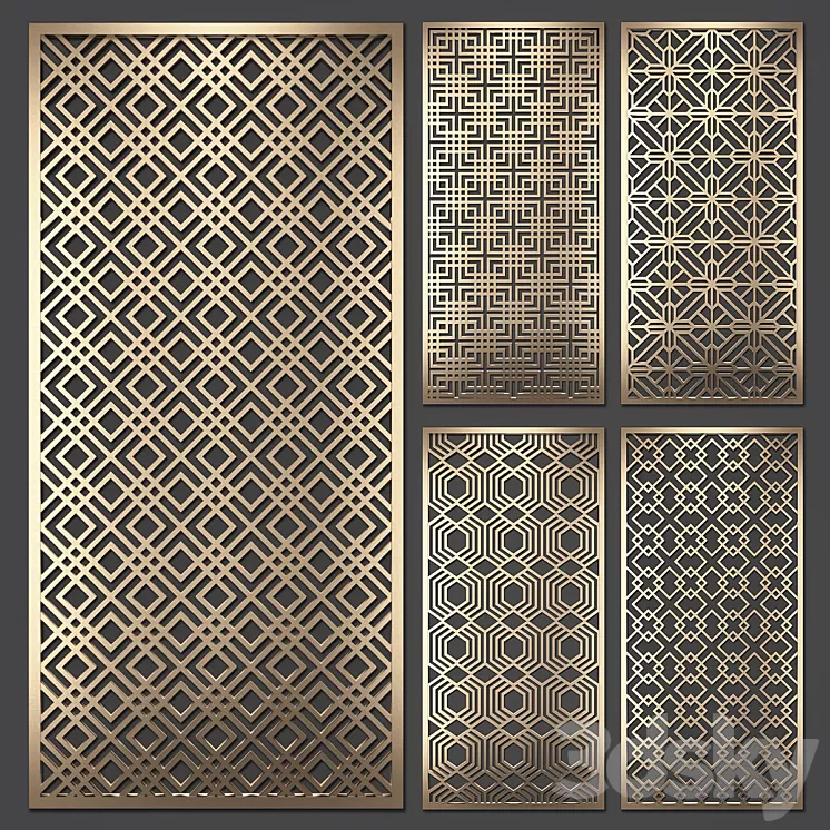 Decorative partition 3D Model