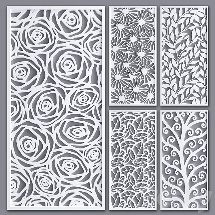 Decorative partition 3D Model