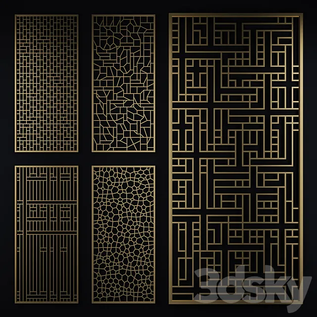 Decorative partition 3D Model