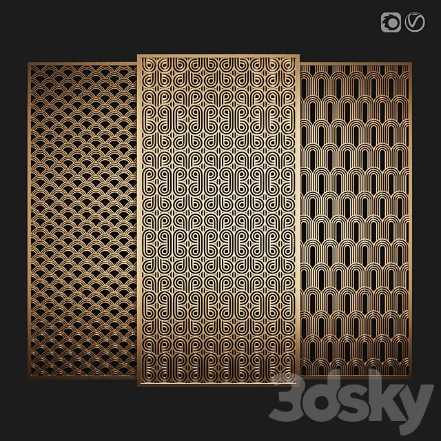 Decorative partition 3D Model