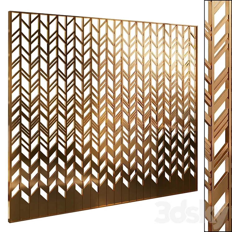 Decorative partition 68 3D Model Free