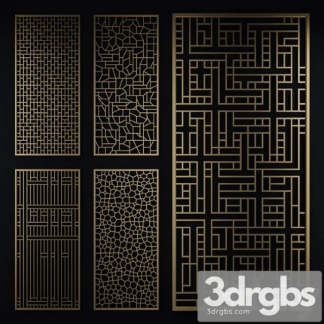 Decorative Partition 9 3D Model Download
