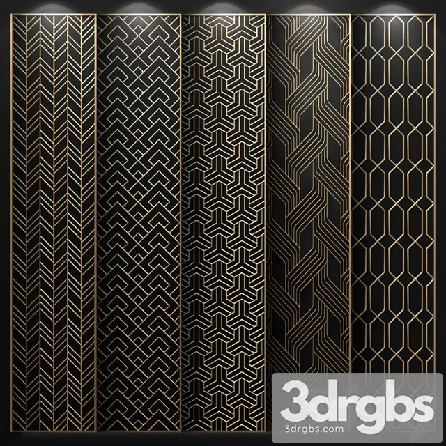 Decorative partition_1 3D Model Free