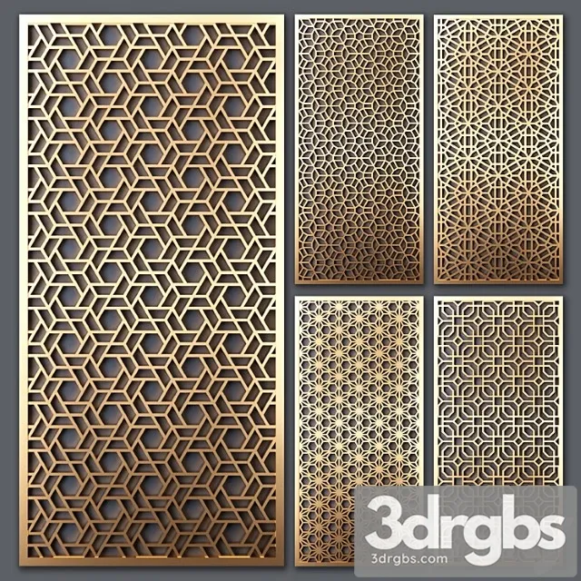 Decorative partition_1_2_3 3D Model Download