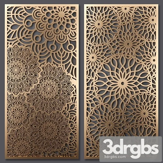 Decorative partition_1_3 3D Model Free