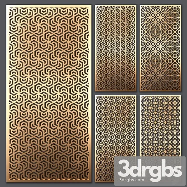 Decorative partition_222_3 3D Model Free