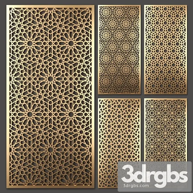 Decorative partition_4 3D Model Free