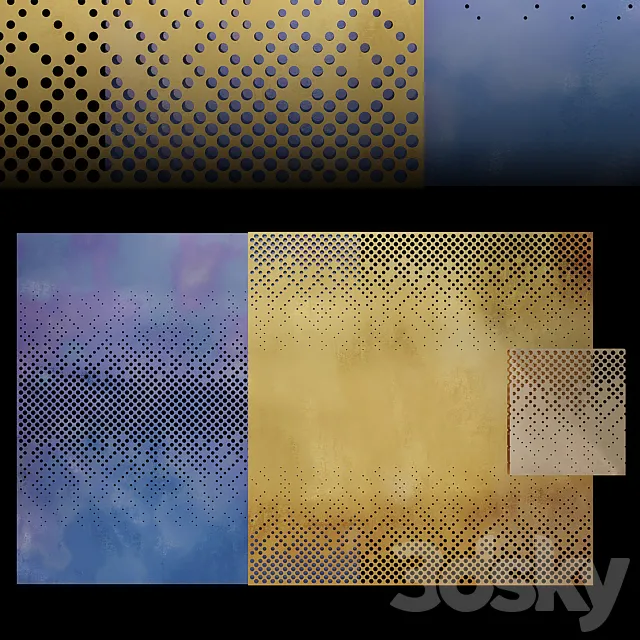 Decorative perforated model 3D Model