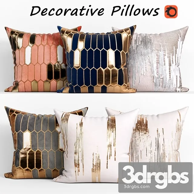 Decorative Pillow Set 179 Lapin 3D Model Free