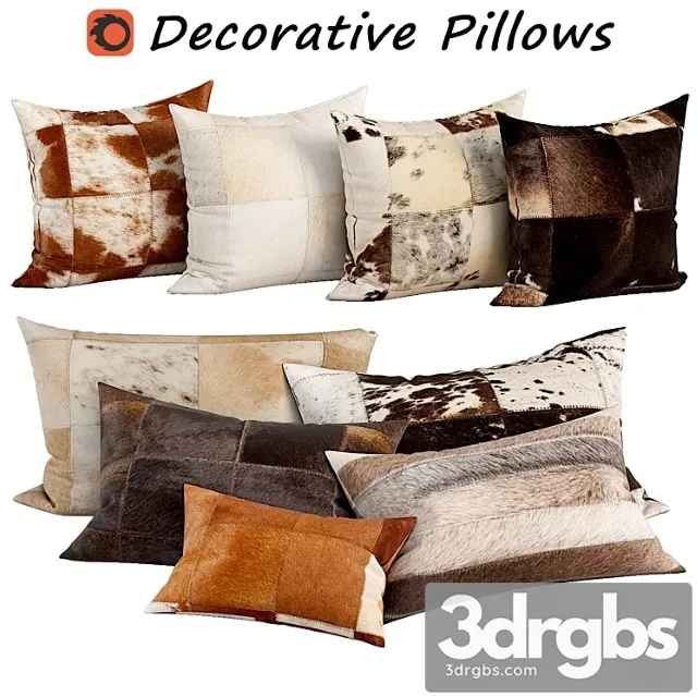 Decorative pillow set 471 3D Model Free