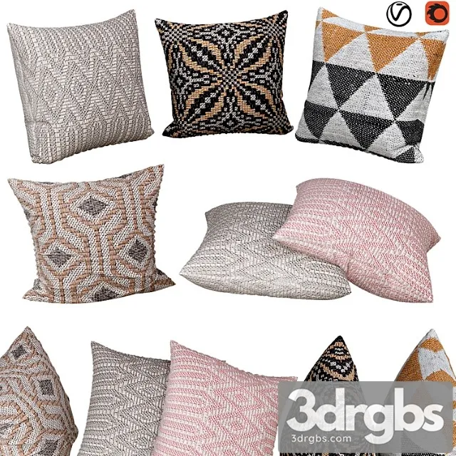 Decorative Pillows 066 3D Model Free