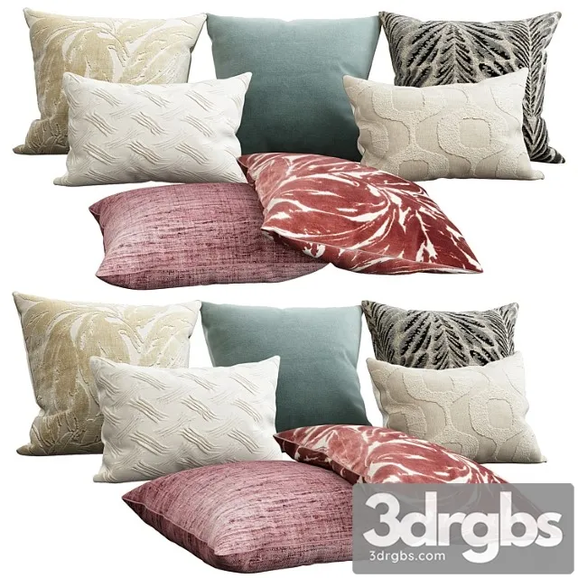 Decorative pillows 10 3D Model Free