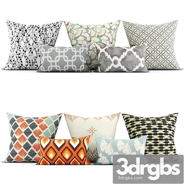 Decorative Pillows 103 3D Model Free