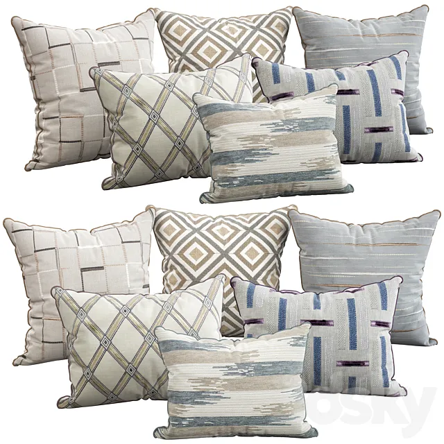 Decorative pillows 104 3DModel