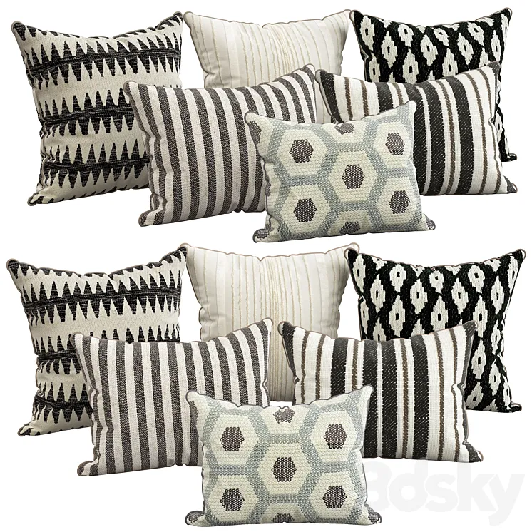 Decorative pillows 107 3D Model Free