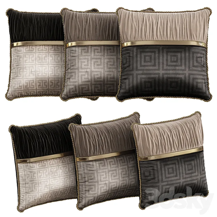 decorative pillows 15 3D Model Free
