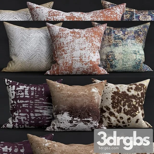 Decorative pillows 17 3D Model Free