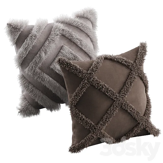 decorative pillows 17 3D Model