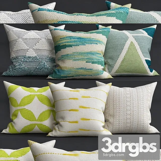 Decorative pillows 20 3D Model Download