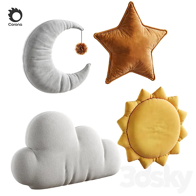 decorative pillows 21 3D Model