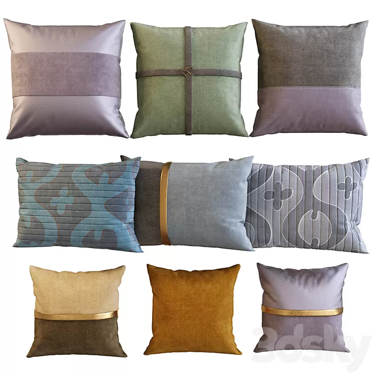 Decorative pillows 23 3D Model