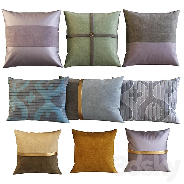 Decorative pillows 23 3DModel