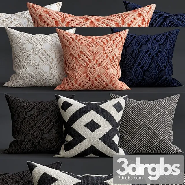 Decorative pillows 24 3D Model Free