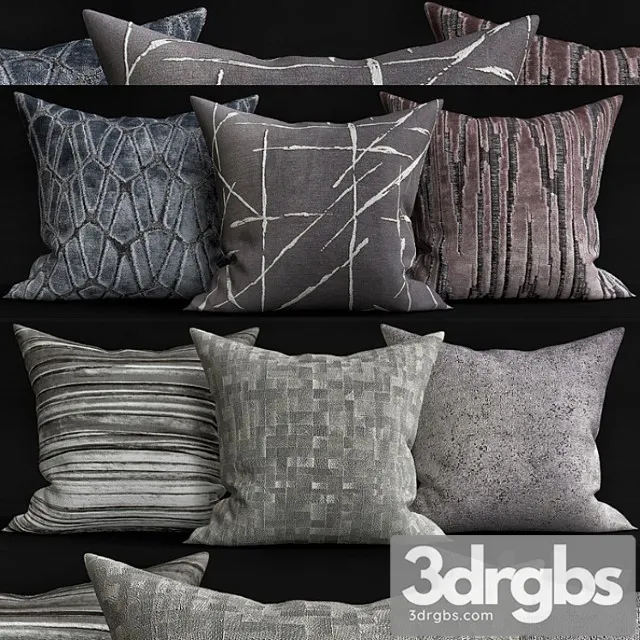 Decorative pillows 25 3D Model Free